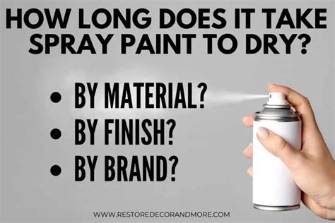 How Long Does It Take Spray Paint to Cure? And Why Does It Smell Like Rainbows?