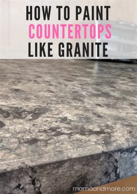 How to Paint Granite Countertops: A Creative Twist on Kitchen Makeovers